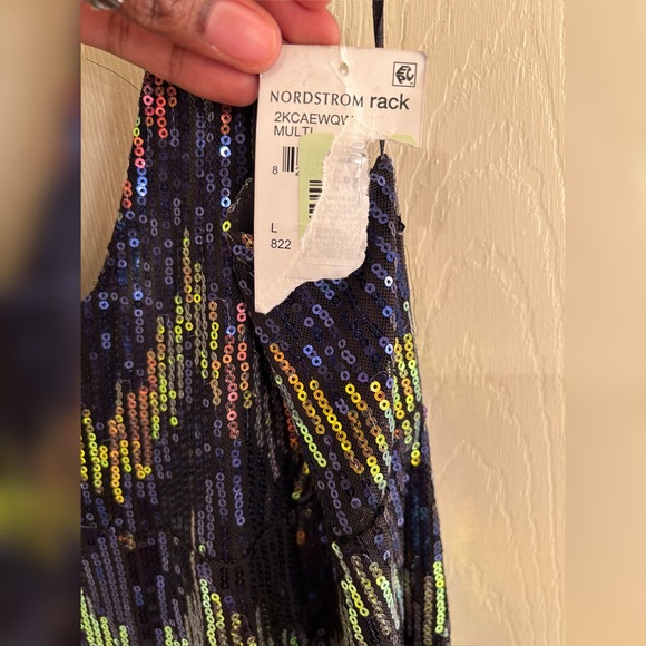 Oak and Trellis Sequin Jumpsuit Size Large New - Picture 3 of 8